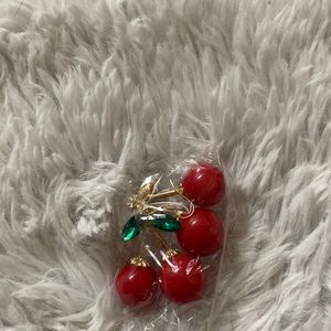 Two Pair of cherry earrings both are the same NEW .